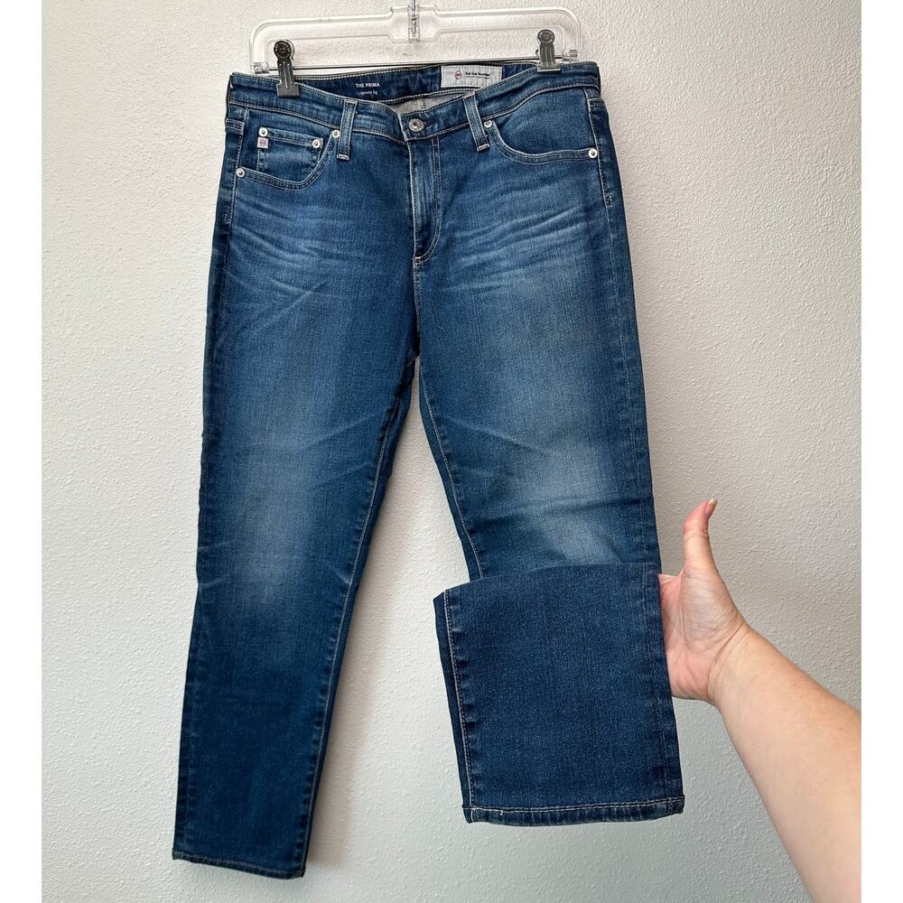 AG Prima Jeans Medium Light Wash Womens US 30R Cigarette
